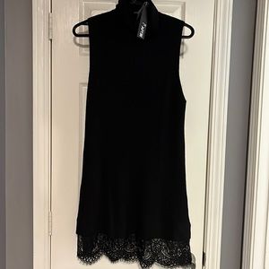 NWT Woman’s APT Sweater size Large color black tie.